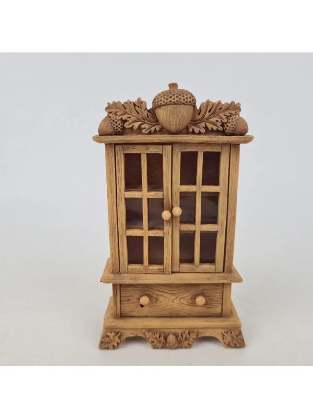 Charming Tails Fitz And Floyd Reaching For A Memory & Mini Curio Cabinet Set